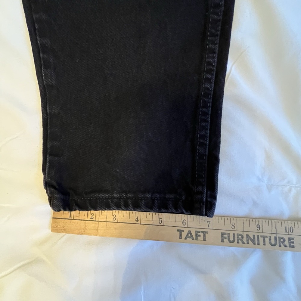 Rustler Cowboy Cut Slim Fit Jeans Men 30x30 Actual 29 Black Denim Workwear‎ - Picture 12 of 12